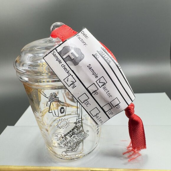 Starbucks Been There Series Glass Holiday Ornament Los Angeles Clear Gold Letter - Picture 7 of 12